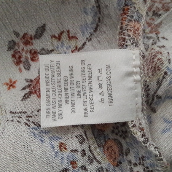 NWT Ladies Ivory Paisley Lace Crochet V-Neck Trim Blouse Size Medium - Picture 4 of 9